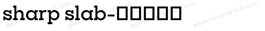 sharp slab字体转换